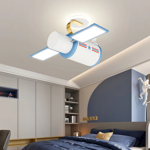 lustre dessin animé satellite pour chambre d'enfants décoratif - vue 4 sur 7