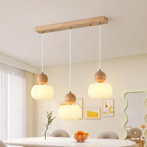 suspension en bois massif pour décoration intérieure moderne - vue 2 sur 10