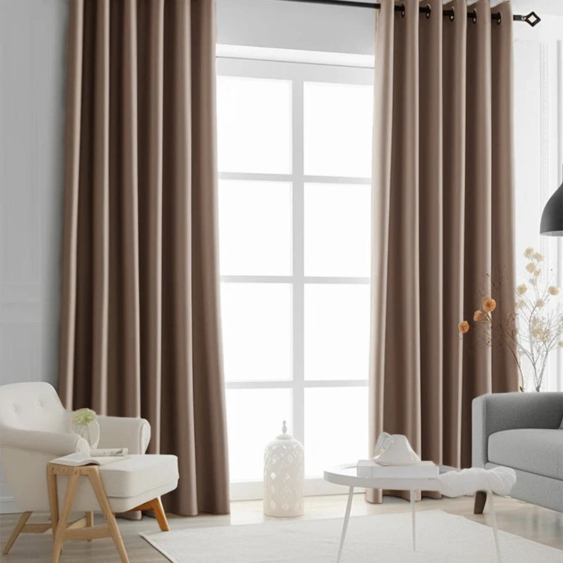 Rideau uni moderne pour salon et chambre fenetre - vue 2 sur 10