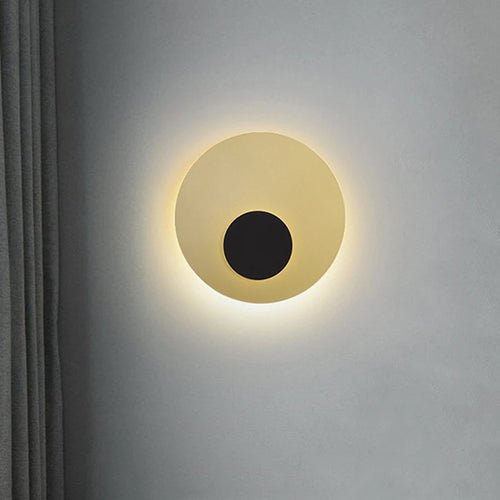 applique murale led lune dorée style nordique décoratif - vue 3 sur 8