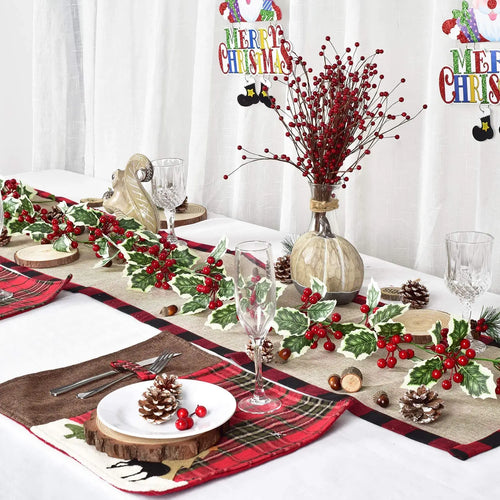 guirlande de feuilles artificielles pour décoration de noël - vue 3 sur 14