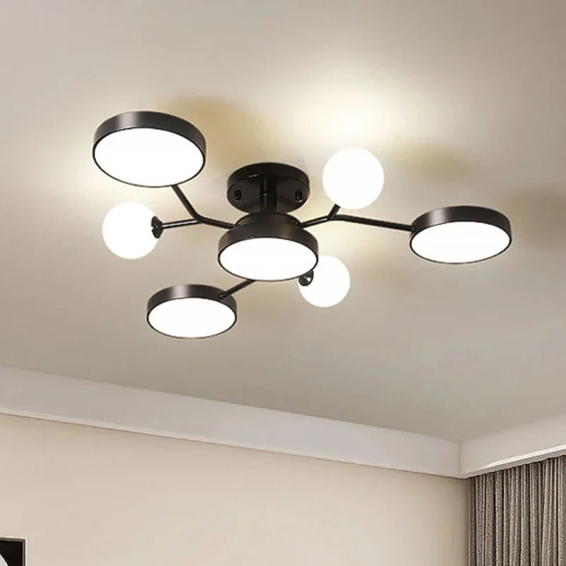 lustre led créatif pour éclairage intérieur moderne - vue 4 sur 18