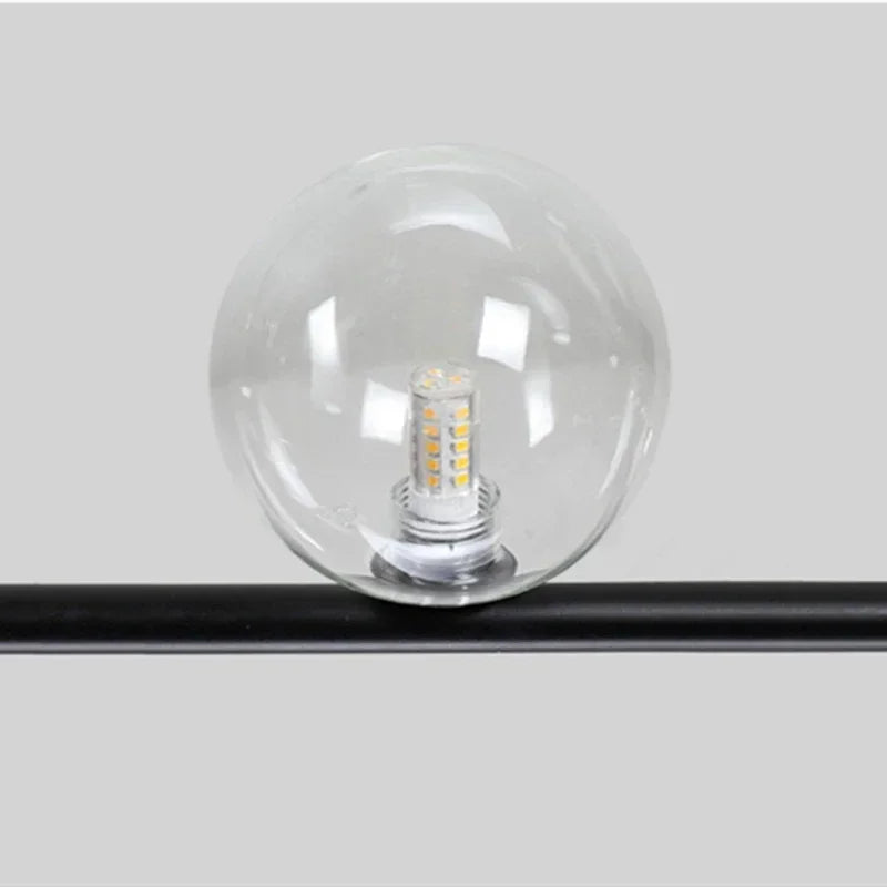 Kitchen Island Ceiling Chandelier Dining Table Glass Pendant Lamp Led Suspension Luminaire Hanging Light - vue 5 sur 14