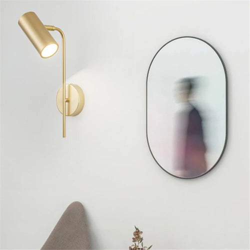 applique murale moderne rotative led avec long pôle interrupteur - vue 3 sur 10
