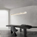 lustre en marbre acier inoxydable à led dimmable pour éclairage intérieur