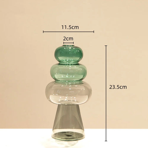 vase en verre teinté pour terrarium et décoration florale - vue 8 sur 18
