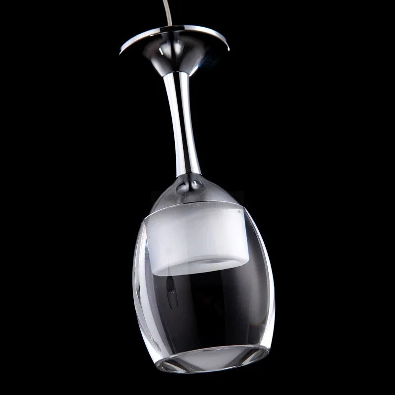 suspension modernes en verre de vin pour bar café - vue 5 sur 16