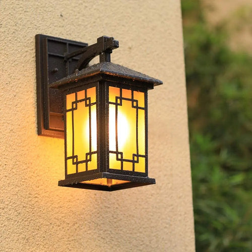 Mengjay appliques murales extérieures lampes luminaire moderne étanche Patio lumière LED pour porche à la maison - vue 6 sur 8