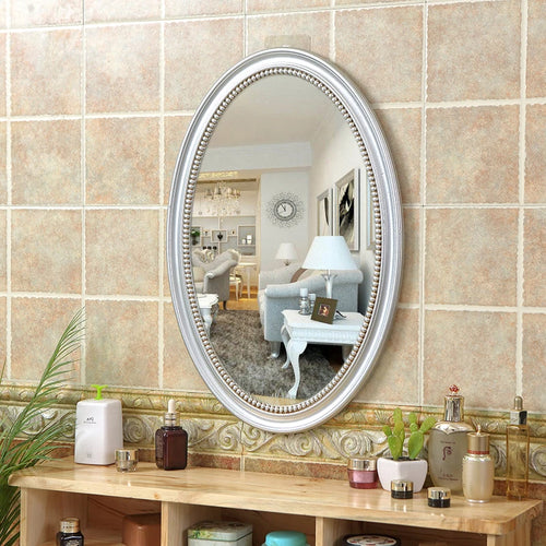 miroirs décoratifs ovales nordiques suspendus en macramé - vue 7 sur 12