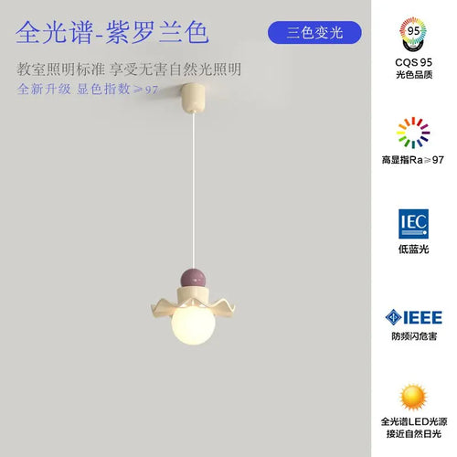 suspension led fleur style nordique pour décoration intérieure - vue 11 sur 16