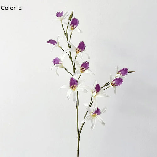 orchidées de luxe fleurs artificielles pour Noël mariage et décorations automne - vue 7 sur 7