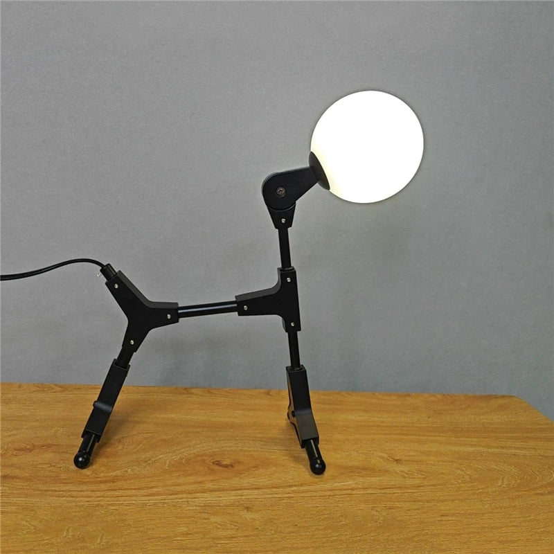 lampe de sol art abstrait animaux fer décoration nordique - vue 1 sur 7