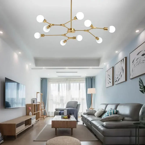 lustre moderne en forme d'arbre pour décoration intérieure - vue 6 sur 14