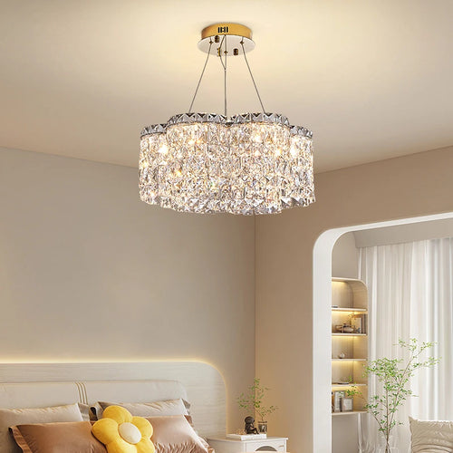 lustre moderne en cristal pour un éclairage élégant intérieur - vue 2 sur 10