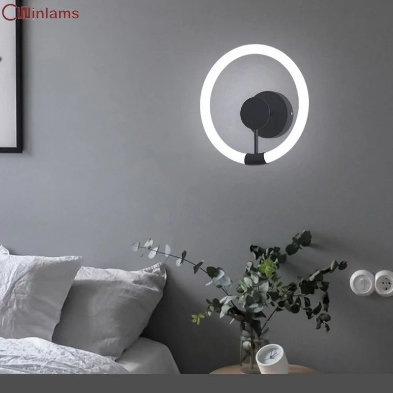 applique murale nordique moderne à led design contemporain pour intérieur - vue 1 sur 7