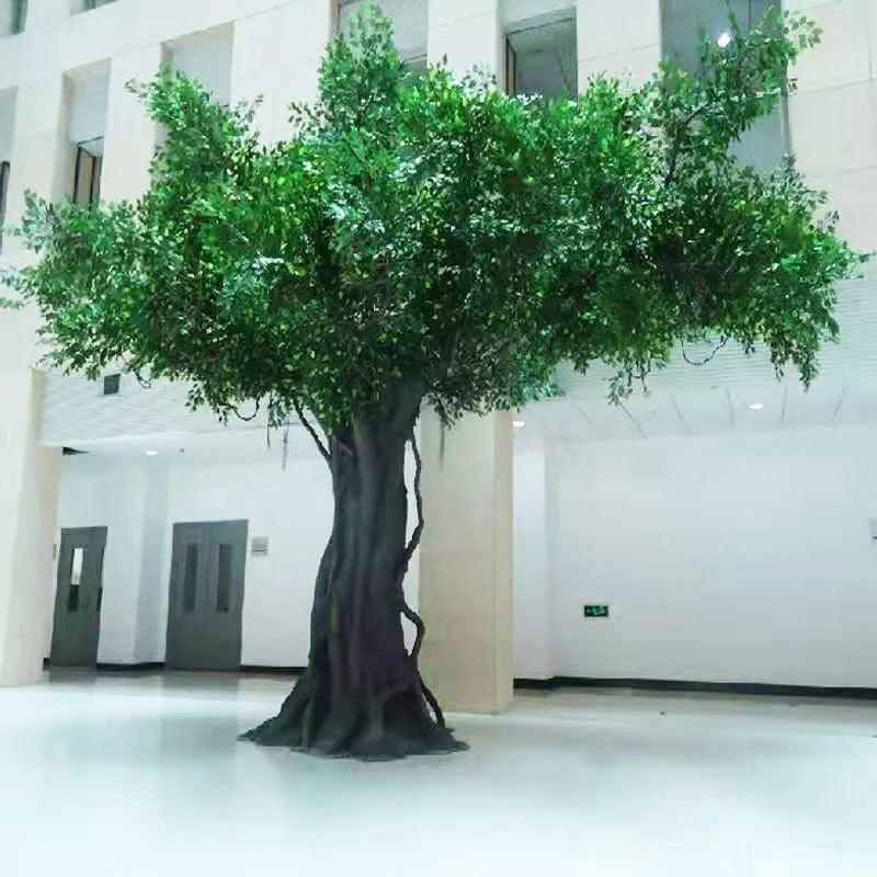 arbre artificiel banyan décoratif pour intérieur et hôtel - vue 2 sur 14