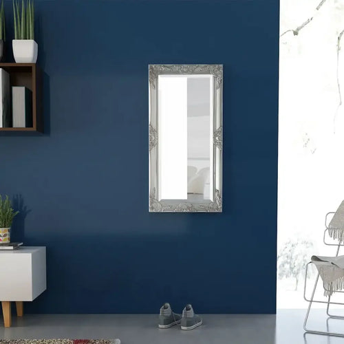 miroir mural baroque argent pour décoration intérieure élégante - vue 7 sur 7