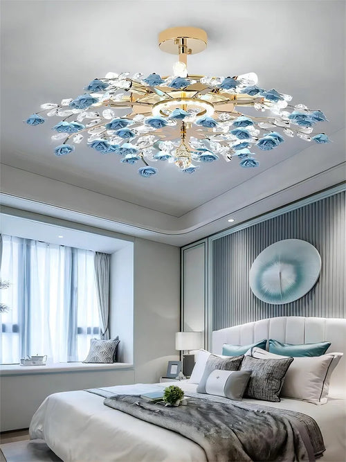 plafonnier moderne en céramique cristal pour intérieur élégant - vue 4 sur 12
