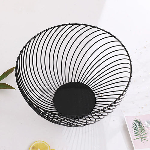 panier à fruits en métal empilable pour rangement et service - vue 7 sur 7