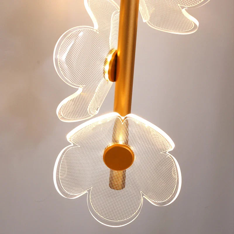 lampe de chevet moderne en forme de fleur créative - vue 5 sur 8