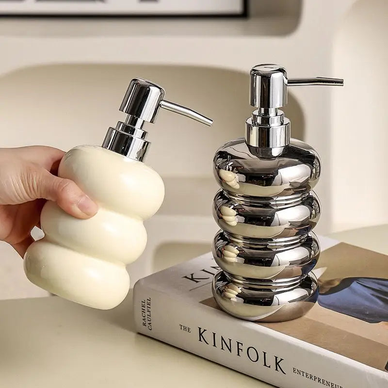 bouteille céramique pour désinfectant et distributeur de savon - vue 1 sur 12
