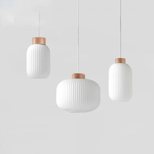 lampe led suspendue design nordique makaron pour décoration intérieure - vue 4 sur 9
