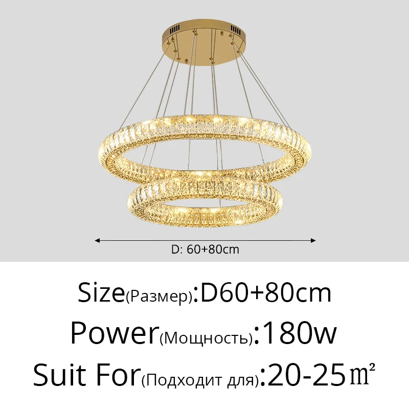 lustre en cristal moderne lumineux pour intérieur élégant - vue 11 sur 12