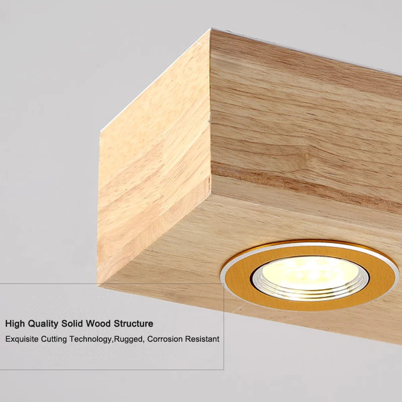 lampe suspendue led en bois au design moderne pour décoration intérieure - vue 8 sur 8