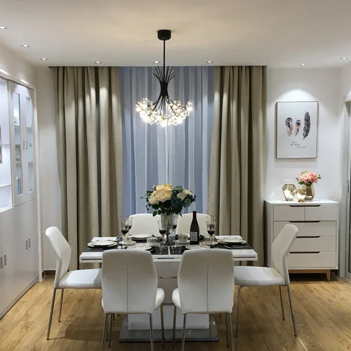 lustre moderne en cristal avec 	 led luminaria lampadario - vue 5 sur 10