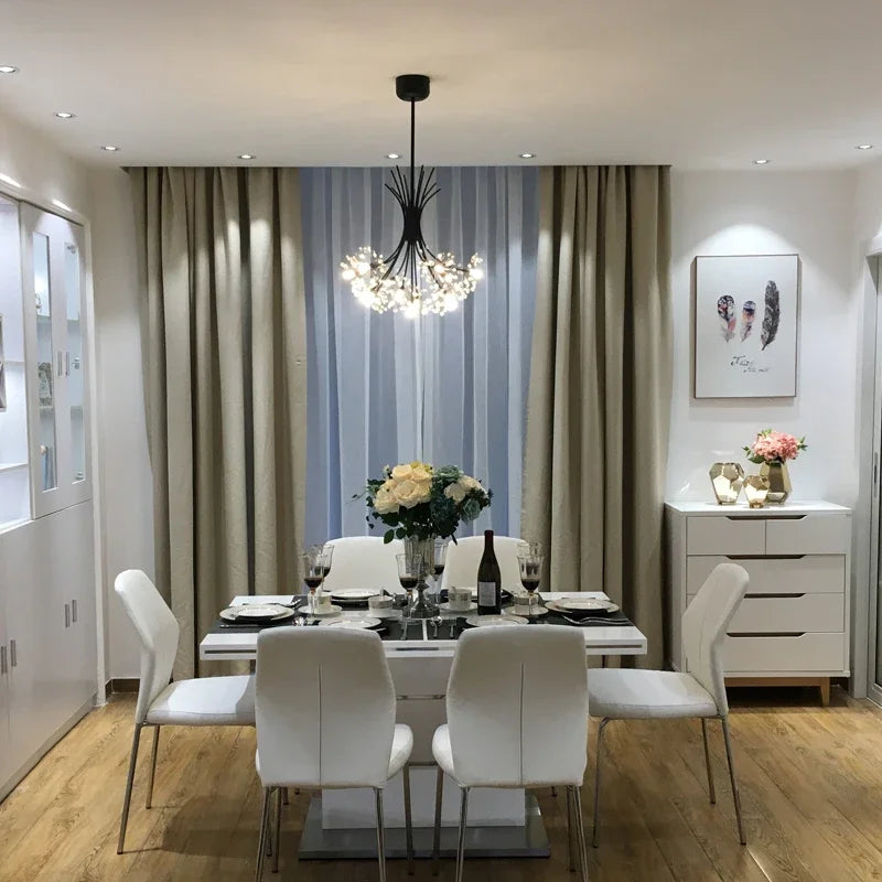 lustre moderne en cristal avec 	 led luminaria lampadario - vue 5 sur 10