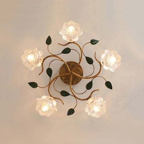 plafonnier décoration led à fleur intérieur - vue 3 sur 6