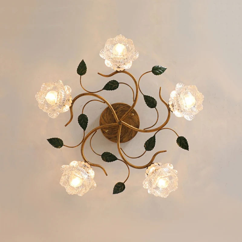 plafonnier décoration led à fleur intérieur - vue 3 sur 6