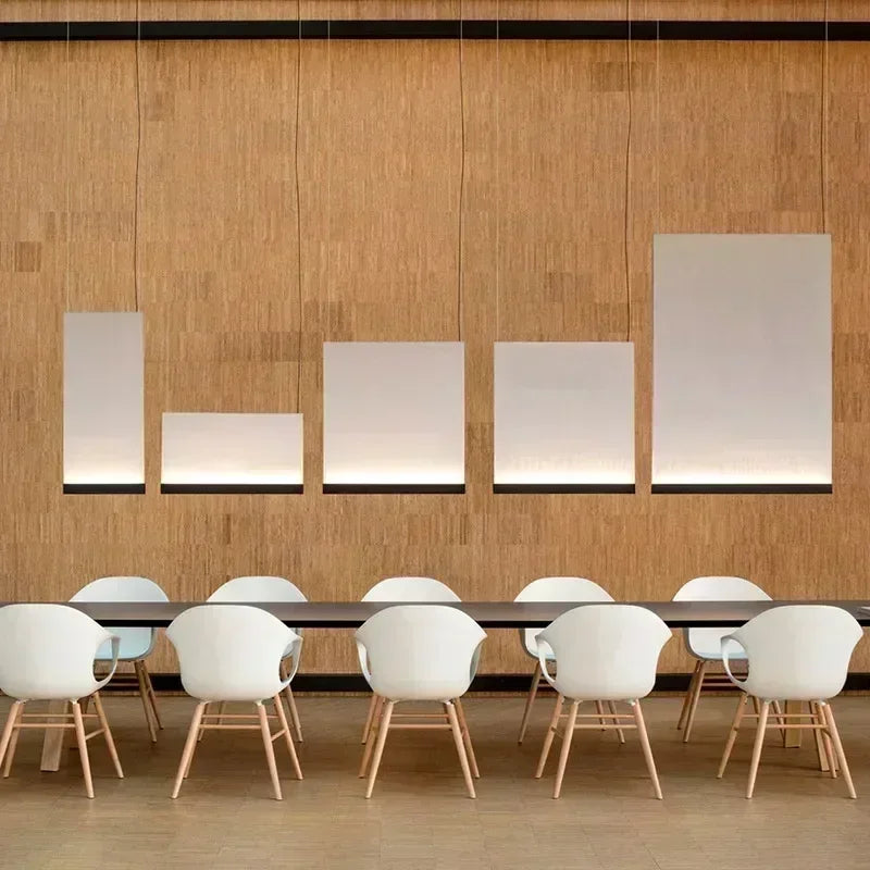 lustre moderne en tissu tricoté design nordique éclairage intérieur - vue 4 sur 17