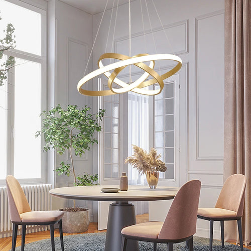 lustre moderne nordique avec télécommande et design épuré - vue 5 sur 30