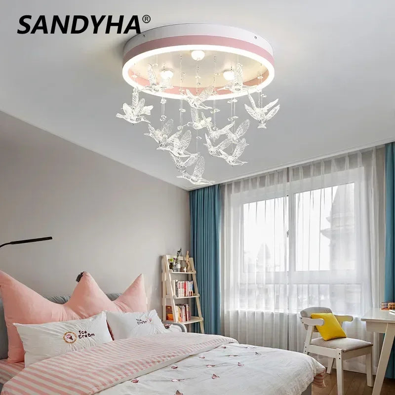 lustre sandyha moderne à leds décoratif pour enfants - vue 1 sur 10