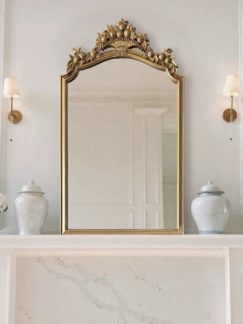 miroir rétro européen décoratif design créatif luxe grand HD - vue 4 sur 6