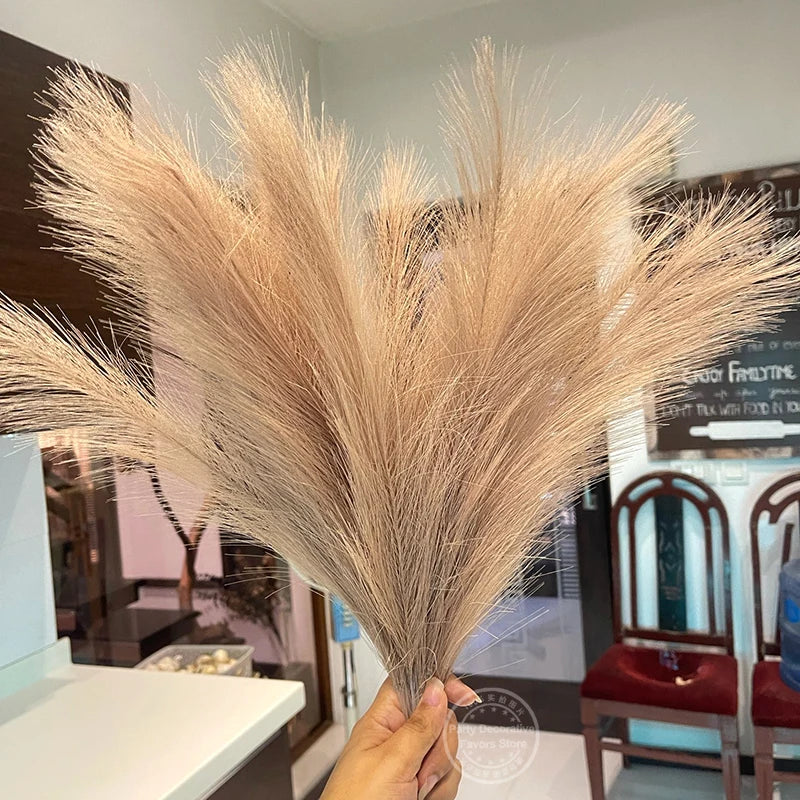 lot de bouquets dherbe de pampa artificielle pour décoration intérieure - vue 4 sur 15