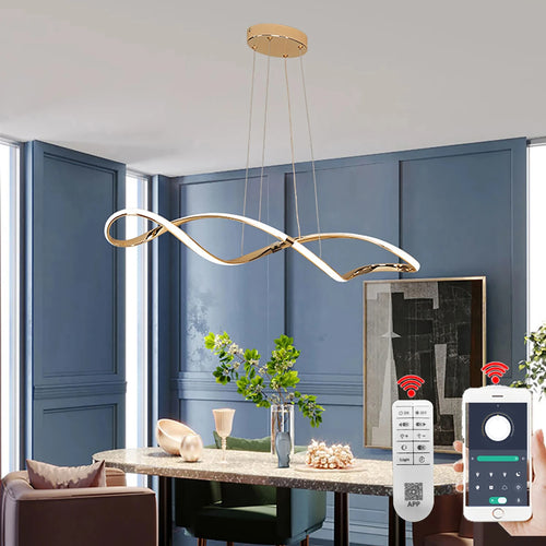 lustre moderne en verre pour éclairage intérieur - vue 5 sur 21