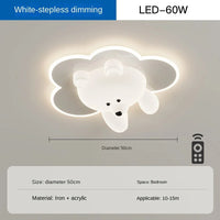 plafonnier led ours mignon pour chambre enfant