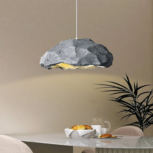 Suspension design nordique chambre Wabi Sabi LED lustre créatif décoration de la maison Restaurant Bar vestiaire luminaire - vue 3 sur 11