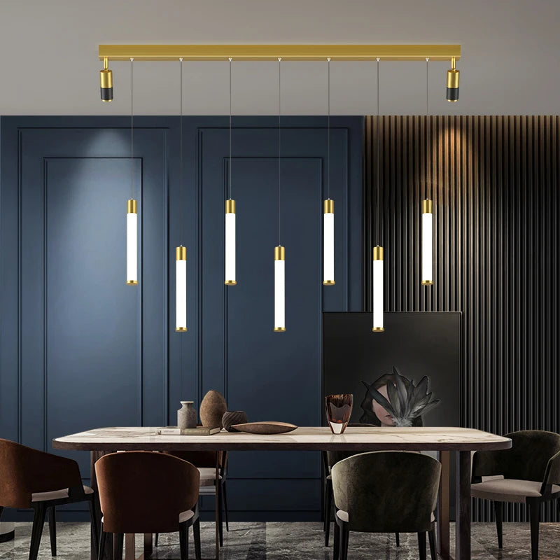 lustre moderne lumineux à économie d'énergie pour une ambiance chaleureuse - vue 6 sur 14