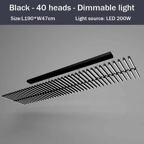 Lustre design LED en baguette lumineuse Bilbao - vue 11 sur 15