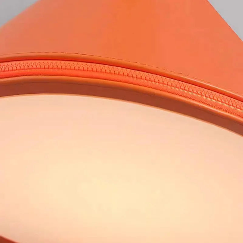 suspension LED en cuir artificiel luminaire décoratif - vue 5 sur 15