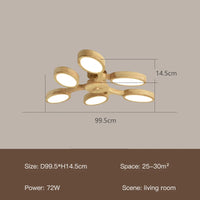 lustre à led moderne design arbre pour décoration intérieure