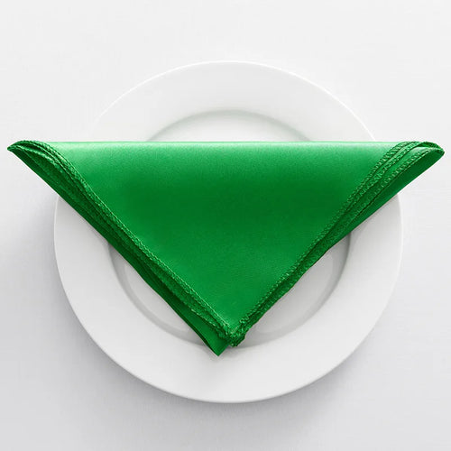 Serviette de table satin élégante pour mariage réceptions