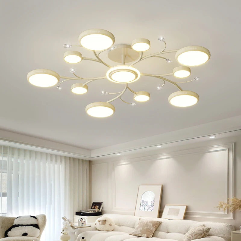 Plafonnier led moderne lumineux pour décoration intérieure suspendu - vue 3 sur 8