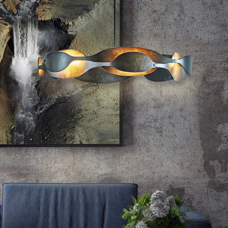 Italian Luxury Pendant Light Living Room Metal Window Artistic Sense Restaurant Hanging Lamp Hotel Lobby LED Lighting Chandelier - vue 4 sur 8