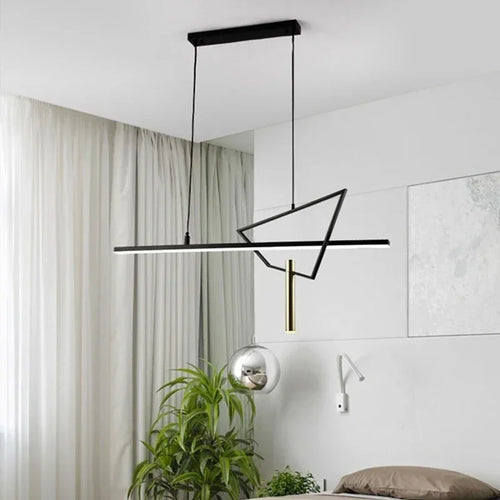 suspension géométrique en led pour intérieur moderne et élégant - vue 2 sur 7