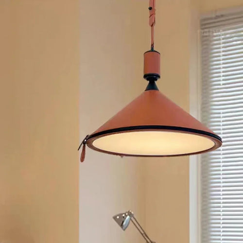 suspension en cuir artificiel style art déco pour intérieur - vue 5 sur 15