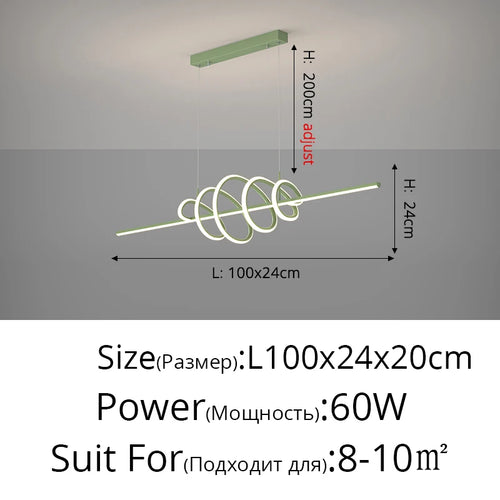 lustre moderne en led pour un éclairage élégant intérieur - vue 17 sur 18